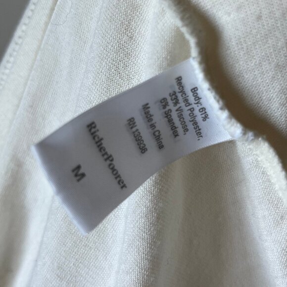 Richer Poorer White Scoop Tank - Picture 5 of 5